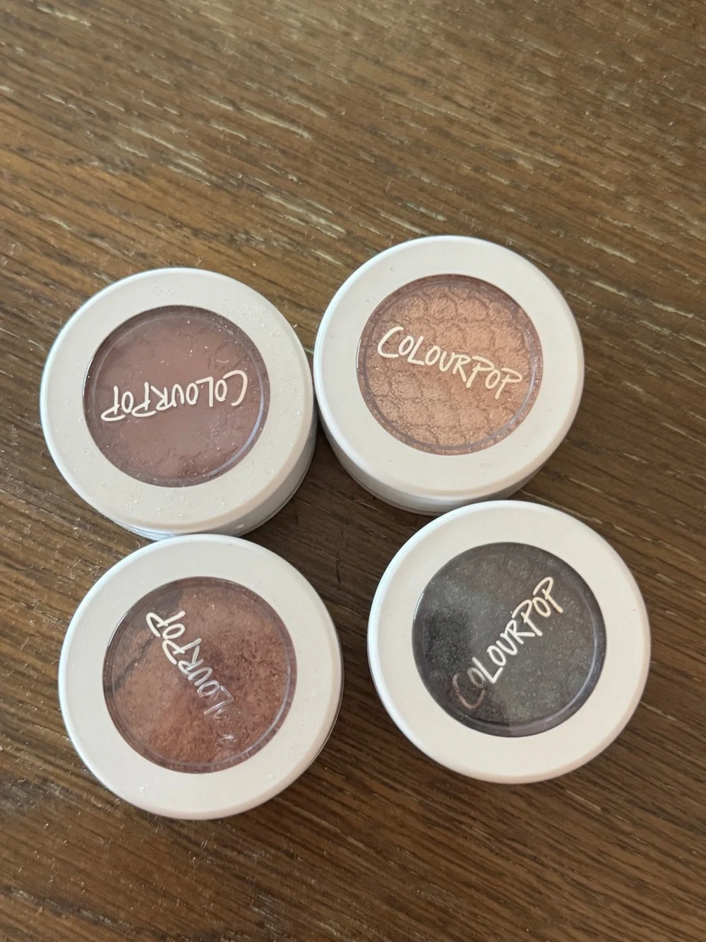 Bundle of 4 colourpop eye shadow, Brady, Amaze, DGAF, BAE
